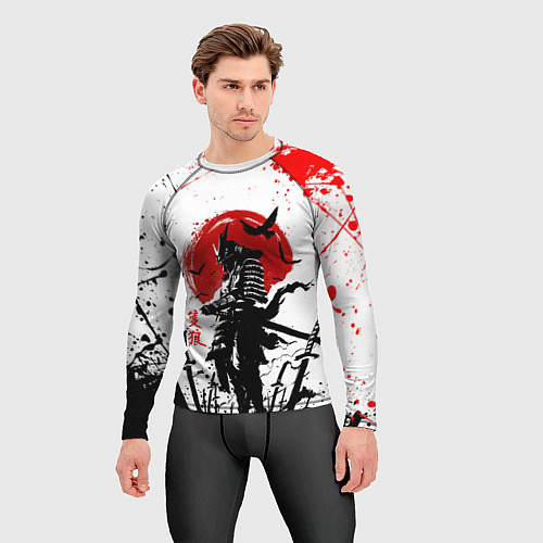 Мужской рашгард GHOST OF TSUSHIMA ПРИЗРАК ЦУСИМЫ КРАСНОЕ СОЛНЦЕ / 3D-принт – фото 3