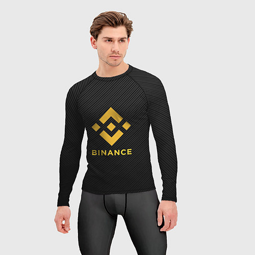 Мужской рашгард БИНАНС ЛОГО CARBON BINANCE LOGO / 3D-принт – фото 3