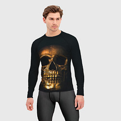 Рашгард мужской Gold Skull, цвет: 3D-принт — фото 2