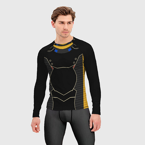 Мужской рашгард КИБЕРНЕТИЧЕСКИЙ КОСТЮМ CYBER UNIFORM / 3D-принт – фото 3