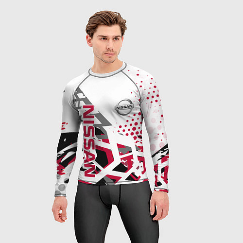 Мужской рашгард Nissan Ниссан / 3D-принт – фото 3