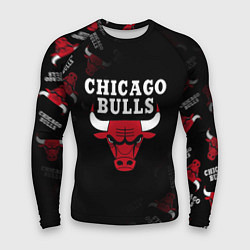 Рашгард мужской ЧИКАГО БУЛЛС БЫКИ CHICAGO BULLS, цвет: 3D-принт