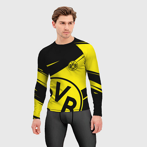 Мужской рашгард BORUSSIA BVB 09 LOGO / 3D-принт – фото 3