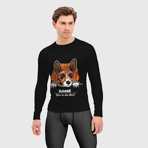 Мужской рашгард Басенджи Basenji / 3D-принт – фото 3