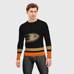 Рашгард мужской Anaheim Ducks Анахайм Дакс, цвет: 3D-принт — фото 2