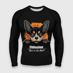 Рашгард мужской Чихуахуа Chihuahua, цвет: 3D-принт