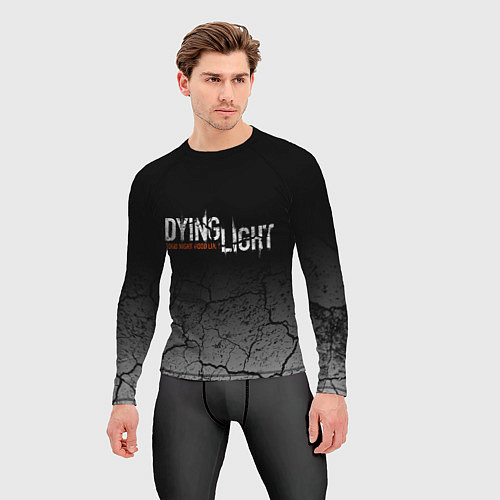 Мужской рашгард DYING LIGHT РАЗЛОМЫ ТРЕЩИНЫ / 3D-принт – фото 3