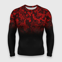 Мужской рашгард BLACK RED CAMO RED MILLITARY