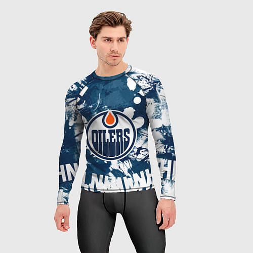 Мужской рашгард Эдмонтон Ойлерз Edmonton Oilers / 3D-принт – фото 3