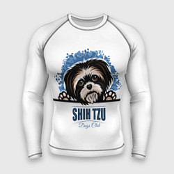 Рашгард мужской Ши-Тцу Shih-Tzu, цвет: 3D-принт
