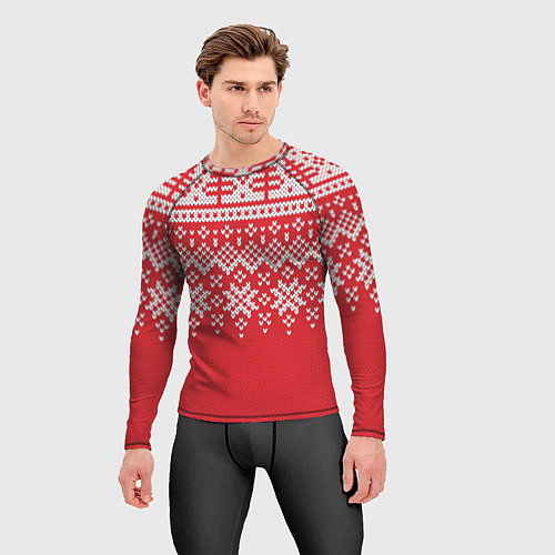 Мужской рашгард Knitted Pattern / 3D-принт – фото 3
