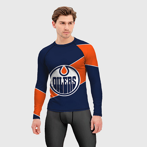 Мужской рашгард Эдмонтон Ойлерз Edmonton Oilers NHL / 3D-принт – фото 3