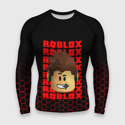 Рашгард мужской ROBLOX LEGO FACE УЗОР СОТЫ, цвет: 3D-принт