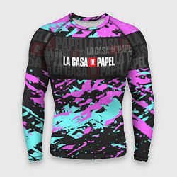 Рашгард мужской La Casa de Papel Logo Надпись, цвет: 3D-принт