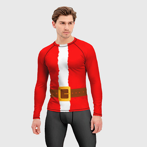 Мужской рашгард Шуба Санта Клауса / 3D-принт – фото 3