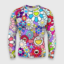 Мужской рашгард Цветы Takashi Murakami