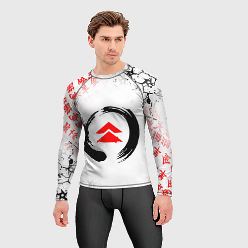 Мужской рашгард ПРИЗРАК ЦУСИМЫ ЭМБЛЕМА GHOST OF TSUSHIMA / 3D-принт – фото 3