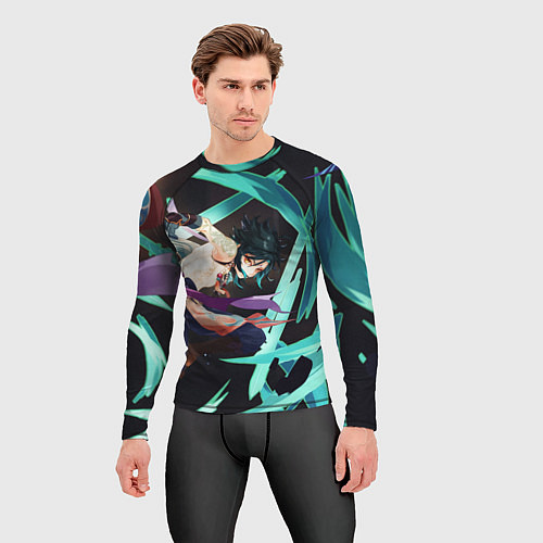 Мужской рашгард СЯО ВОЛНЫ, GENSHIN IMPACT / 3D-принт – фото 3