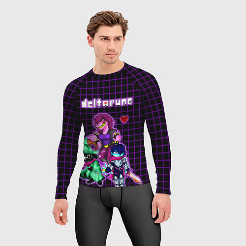 Мужской рашгард Deltarune Logo Characters / 3D-принт – фото 3