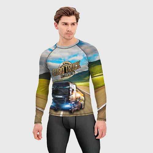 Мужской рашгард Euro Truck Simulator / 3D-принт – фото 3