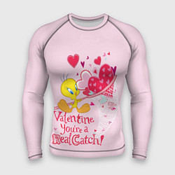 Рашгард мужской Valentine Youre a Real Catch, цвет: 3D-принт