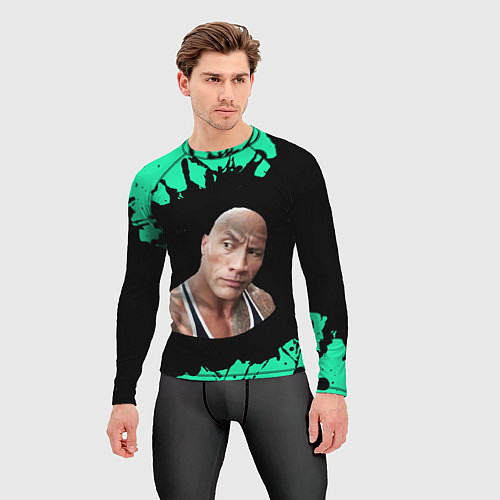 Мужской рашгард BUBBLE KVASS - СКАЛА Краски / 3D-принт – фото 3