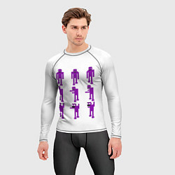 Рашгард мужской Five Nights At Freddys purple guy, цвет: 3D-принт — фото 2
