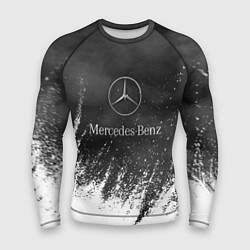 Рашгард мужской Mercedes-Benz: Облако с Брызгами, цвет: 3D-принт