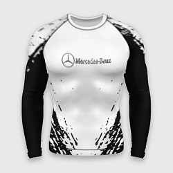 Рашгард мужской Mercedes-Benz - Разрывы, цвет: 3D-принт
