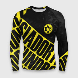 Рашгард мужской Боруссия Дортмунд, Borussia Dortmund, цвет: 3D-принт