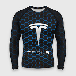 Рашгард мужской Tesla Соты, цвет: 3D-принт