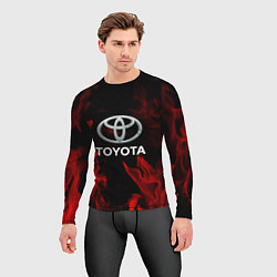 Рашгард мужской Toyota Red Fire, цвет: 3D-принт — фото 2