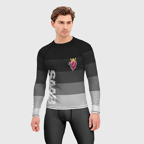 Мужской рашгард SAAB СААБ ГРАДИЕНТ / 3D-принт – фото 3