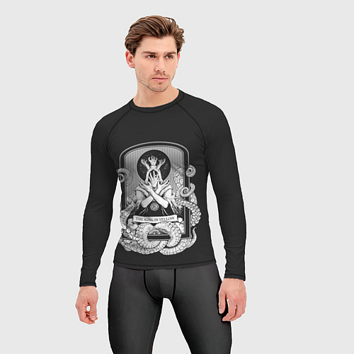 Мужской рашгард Король в жёлтом / 3D-принт – фото 3