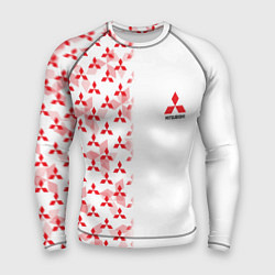 Рашгард мужской Mitsubishi Mini logo Half pattern, цвет: 3D-принт