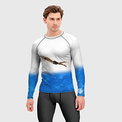 Рашгард мужской Спортивное плавание Aqua sport, цвет: 3D-принт — фото 2