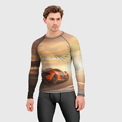Рашгард мужской McLaren - легендарная гоночная команда!, цвет: 3D-принт — фото 2