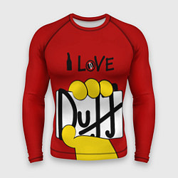 Мужской рашгард I LOVE DUFF Симпсоны, Simpsons