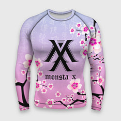 Рашгард мужской MONSTA X САКУРА ЦВЕТЫ, цвет: 3D-принт