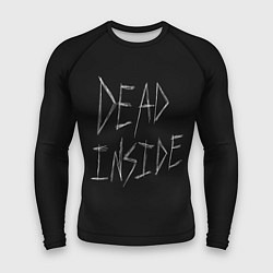 Рашгард мужской Надпись Dead Inside, цвет: 3D-принт