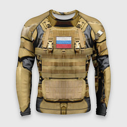 Рашгард мужской Бронежилет- армия России, цвет: 3D-принт