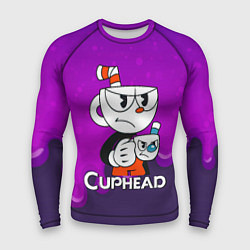 Рашгард мужской Недовольная чашечка cuphead, цвет: 3D-принт