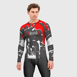 Рашгард мужской Bullet For My Valentine потеки, цвет: 3D-принт — фото 2