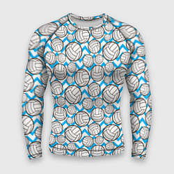 Рашгард мужской Мячи Волейбольные, цвет: 3D-принт