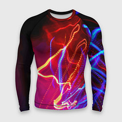 Рашгард мужской Neon vanguard pattern Lighting, цвет: 3D-принт