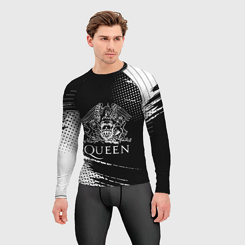 Мужской рашгард Queen герб квин / 3D-принт – фото 3