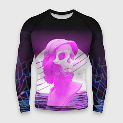 Рашгард мужской Vaporwave Skull Психоделика, цвет: 3D-принт