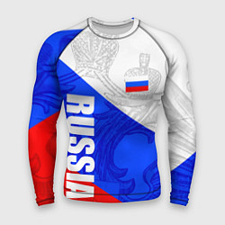 Мужской рашгард RUSSIA - SPORTWEAR - ТРИКОЛОР