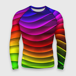 Мужской рашгард Color line neon pattern Abstraction Summer 2023