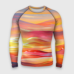 Рашгард мужской Закатное солнце, цвет: 3D-принт